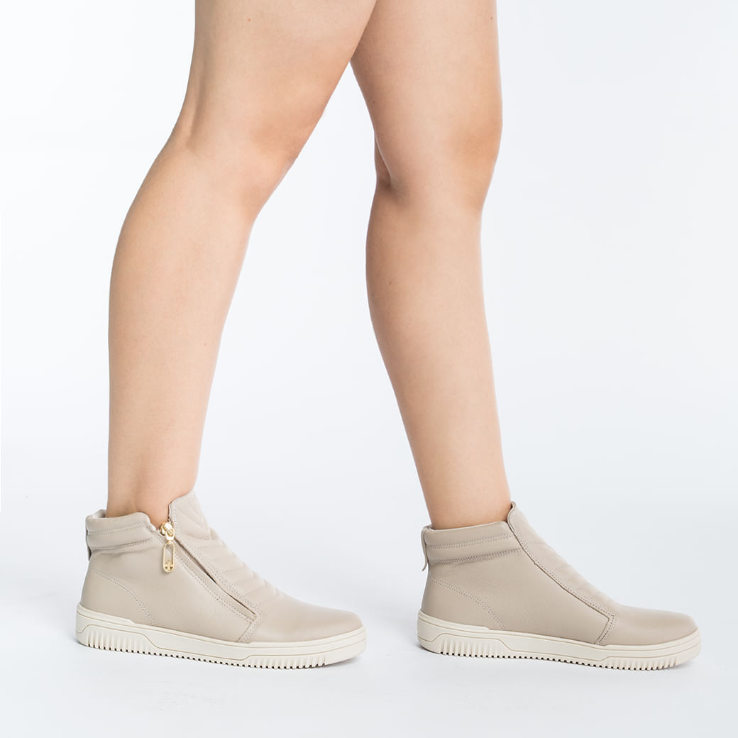 Pegada Tenis Casual 211806-01 Linho Couro nature desert1